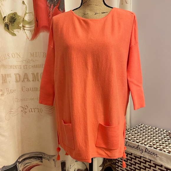 Lilly Pulitzer Elba sweater size xxs in tangerine - Picture 6 of 8